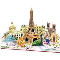 papercrush Geburtstagskarte Paris Pop-Up Karte