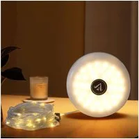 shop'n smile ideoon LED-Lichterkette 2in1 Campinglampe & 10m LED-Lichterkette IPX4 Zeltlampe Akku 5 Modi, 10m-Lichterkette 100 LEDs/per Handkurbel aufrollbar/Powerbank-Funktion
