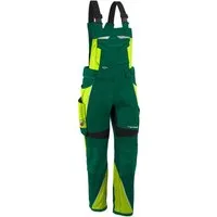 Qualitex Workwear Arbeitslatzhose Latzhose "IRON" grün/warngelb, Gr. N52