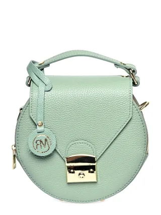 Roberta M Grün Rindsledertasche