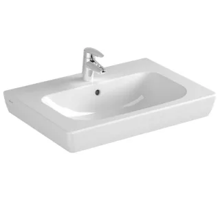 VitrA S20 Möbel-Waschtisch 5522B003-0001 65 x 46 cm, weiß, Überlauf/Hahnloch mittig