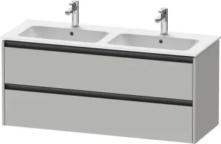 Duravit Ketho.2 Waschtischunterbau wandhängend Betongrau Matt 1280x480x550 mm - K25266007070000 K25266007070000