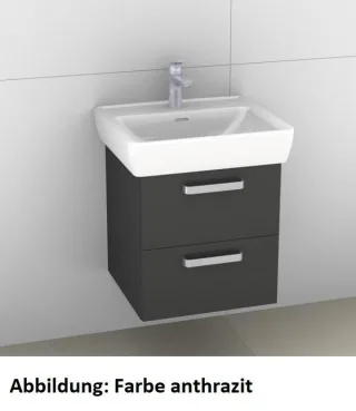 Artiqua 415 Waschtischunterschrank für Pro A 818951 Oxid Hellgrau quer, 415-WU2L-L26-7183-721 415-WU2L-L26-7183-721
