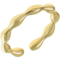 Made by Nami Goldring Boho Damenring gold Vintage Schmuck Edelstahl verstellbar wasserfest, aus Edelstahl – Boho-Stil – glänzend – filigran