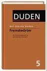 (Duden) Der kleine Duden 6 Bde. Bd.5 Fremdwörterbuch