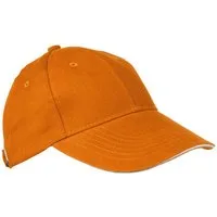Macma Baseball Cap Baumwoll-Basecap 6 Panel heavy-brushed Cotton / Farbe: orange