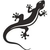 Hermann Schütz Aufkleber Hermann Schütz Aufkleber Gecko schwarz 110x95mm
