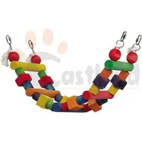 Ollesch Vogelspielplatz Vogelschaukel Hängebrücke 17,5 x 68 cm