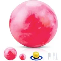 CkeyiN Pro Gymnastikball Rutschfest,Pilates Ball,Gratis 25 cm Yogaball (2 GroBen verfugbar, Belastbar), für Schwangerschaft, Fitness, Gleichgewicht, Training,Physiotherapie