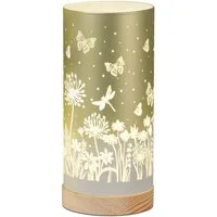 formano Tischleuchte Blumenwiese, LED, mit Timerfunktion, Grün, Blumen, H: 20cm