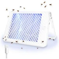 ADE Insektenvernichter akkubetrieben (24 Std. Laufzeit), mit UV-Licht, 3.000 Volt, gegen Schnaken, Gelsen, Moskitos, Stechmücken