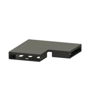 Kessel Verbindungsstück 45102.01 Black gebürstet, Winkel 90 Grad