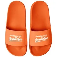 MoonWorks Badeschlappen Spruch Aperolla die Spritzfee Badelatschen Damen Badesandale