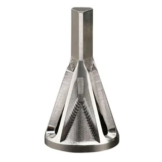 1Pc Deburring External Chamfering Tool Hss Triangular Handle / Hexagonal Handle Pagoda Metal Steel Step Drill Bit Hole D
