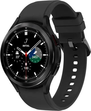 Samsung Galaxy Watch 4 Classic [inkl. Sportarmband schwarz] 46mm Edelstahlgehäuse schwarz
