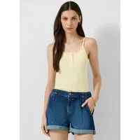 QS Muskelshirt T-Shirt Spaghettitop mit Ajourmuster