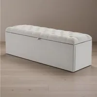BlingBin Bettbank Polsterbank mit Stauraum und Deckel auch als Garderobenbank geeignet (1er Set, 1-St., 1pcs), Truhenbank, Aufbewahrungsbank für Wohnzimmer, Schlafzimmer
