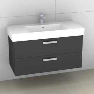 Artiqua 412 Waschtischunterschrank für Strada K0790 Anthrazit Glanz, 412-WU2L-I20-7065-51 412-WU2L-I20-7065-51