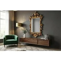 riess-ambiente Wandspiegel OPULENT 125cm gold – detailreicher Rahmen, Barock Design, Accessoire (Einzelartikel, 1-St), prächtiger Spiegel als Blickfang – ideal für Wohn- & Eingangsbereiche