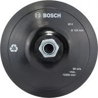 PRO Backing Pad, Gummi-Schleifteller Ø 125mm schwarz, weich, für Winkelschleifer