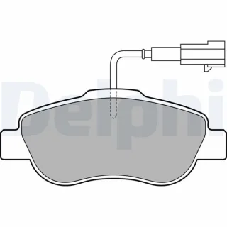 Delphi Bremsbel?ge vorne Fiat 500 Panda Ford Ka LP2014