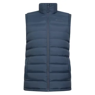 Mountain Warehouse Herren-Gepolsterte Weste Seasons mit Kunstpelzfutter (Marineblau)