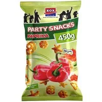 XOX Knabberei, XOX Party Maissnacks mit Paprika Würzung Veganer Knabberspaß 450g