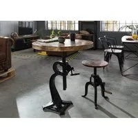 Beistelltisch INDUSTRIAL (75x75x75 Altholz)