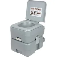 OSTWOLKE Campingtoilette Tragbare 20L Reisetoilette Chemietoilette Mobile WC Toilette