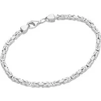 Smart Jewel Armband Königskette massiv, Silber 925