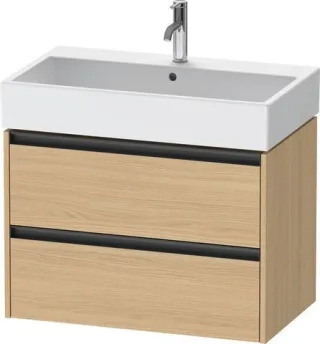Duravit Ketho.2 Waschtischunterbau wandhängend Natur Eiche Matt 784x460x549 mm - K25277030300000 K25277030300000