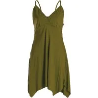 Vishes Sommerkleid Damen Bio-Baumwolle Spaghettiträger-Kleid Hippie, Ethno, Goa Style