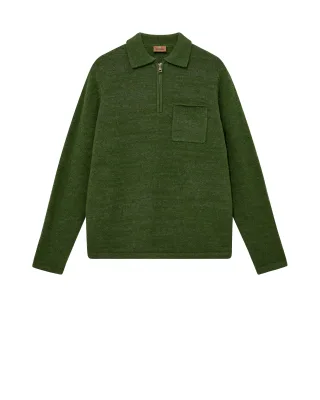mos mosh gallery - MMGRyan Soft Zip Polo Pullover cactus - Gr. - L