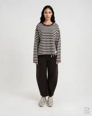 Smith&Soul - Boxy Sweatshirt Soul Studio Striped - Gr. - L