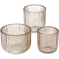 BOLTZE GRUPPE GmbH Kerzenhalter Kerzenhalter aus Glas in drei Größen SIKEL (Kerzenhalter)