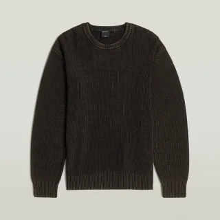 G-Star - Washed rib r knit dk black gd - Gr. - M