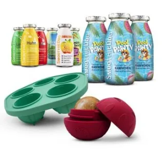 SmoothieDog Summer-Edition 3x 250 ml + Mix-Paket 6x 250 ml + Schleckball 1 Stück