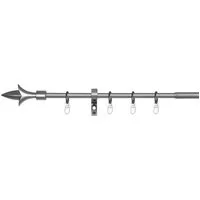 ondeco Gardinenstange Teleskopgarnitur Lance, Ø 16 mm, 1-läufig, ausziehbar, Bohren, verschraubt, Metall