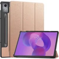 Wigento Tablet-Hülle Für Lenovo Idea Tab Pro 3folt Wake Smart Cover Tasche Hülle Rose Gold, 3-Fach Halterung, Kratzfest, Leicht