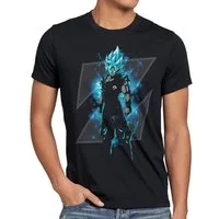 style3 T-Shirt Son-Goku Z Blue god modus super dragonball z gt songoku dbz daima