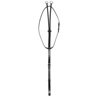 Hans Melzer Horse Equipment Hans Melzer Martingal schwarz/silber WB EXTRA (KB-Kaltblut)