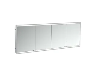 emco LED-Lichtspiegelschrank prime 2 Facelift Unterputz, 1800 mm, 4-türig, IP 20 Rückwand weiß, 9497 949706365