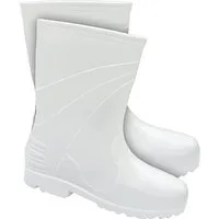 Lemigo Damen Winter Gummistiefel gefüttert weiß Arbeitsschuh wasserdicht