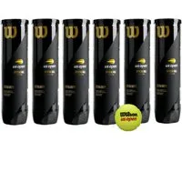 Wilson Tennisball US Open - 24 Tennisbälle - Training und Wettkampf (6 x 4er Dose)