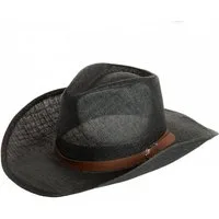 Caspar Cowboyhut HT009 Herren Hut mit braunem Gürtelband