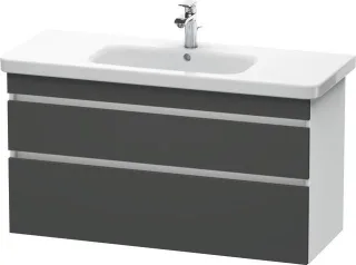 Duravit DuraStyle Waschtischunterbau wandhängend Graphit & Weiß Matt 1130x448x610 mm - DS649504918 DS649504918