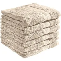 REDBEST Handtuch Handtuch "Chicago" 6er-Pack, Frottier, Walk-Frottier Uni