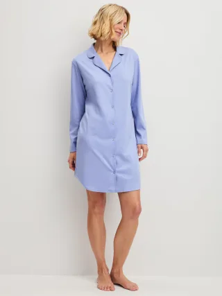 CALIDA - DAMEN Sleepshirt milky blue - Gr. - S