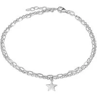 Firetti Fußkette Schmuck Geschenk Silber 925 Körperschmuck Ankerkette