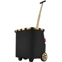 REISENTHEL® Einkaufstrolley carrycruiser schwarz mit gold, 40 l, herausnehmbares Innenfutter -